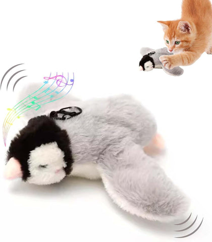 2025 Flapping & Chirping Bird Cat Toy – Interactive Flying Toy for Indoor Cats